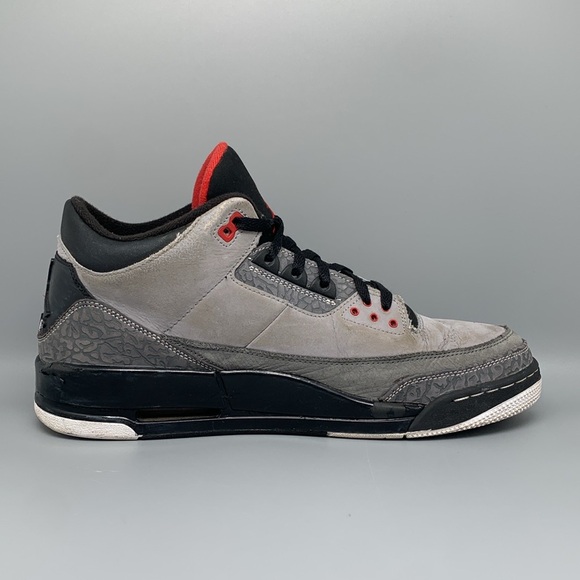 Jordan 3 Retro Stealth‎ Cool Grey Basketball Shoes 136064-003 Men\'s Sz 13